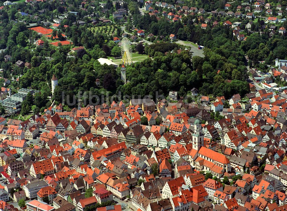 BIBERACH von oben - Biberach an der Riß im nördlichen Oberschwaben