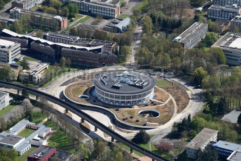 Luftbild Lille - Bibliotheks- Gebäude auf dem Campus der Universitäte Universite de Lille 1 in Lille in Nord-Pas-de-Calais Picardie, Frankreich
