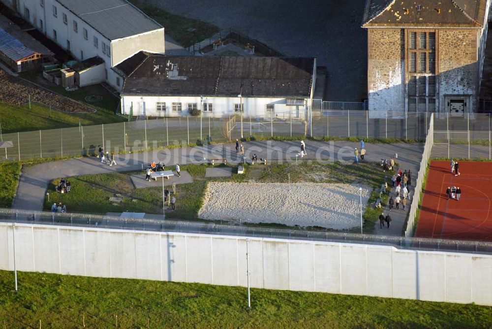 Torgau aus der Vogelperspektive: Bick auf die Justizvollzugsanstalt Torgau