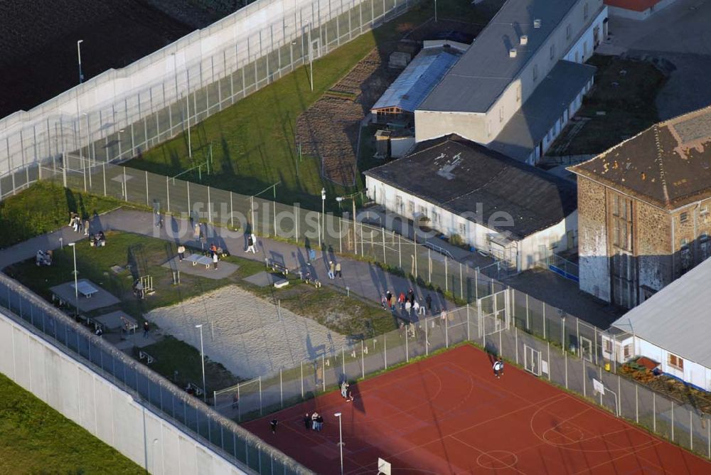 Torgau von oben - Bick auf die Justizvollzugsanstalt Torgau