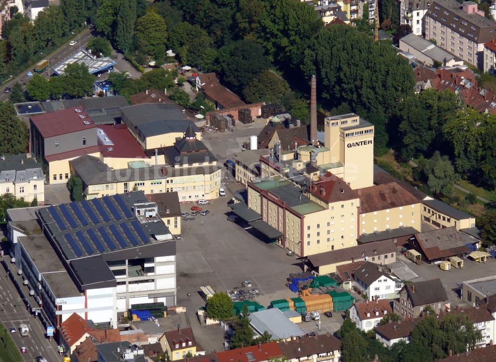 Luftaufnahme Freiburg im Breisgau - Bierbrauerei Ganter in Freiburg, Baden-Württemberg