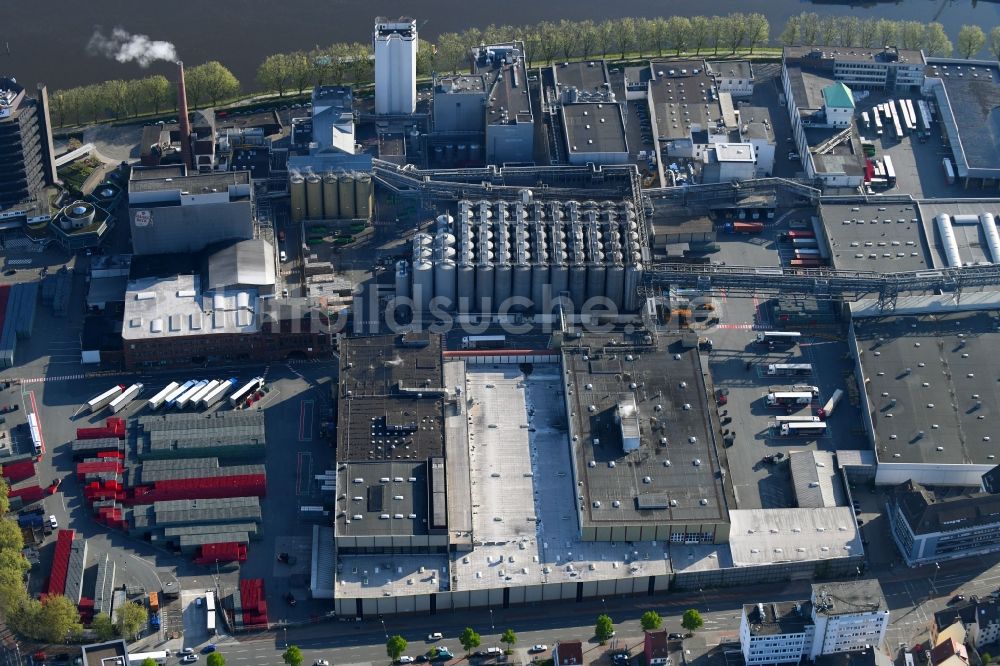 Luftbild Bremen - Bierbrauerei- Werksgelände der Beck GmbH&Co.KG in Bremen, Deutschland