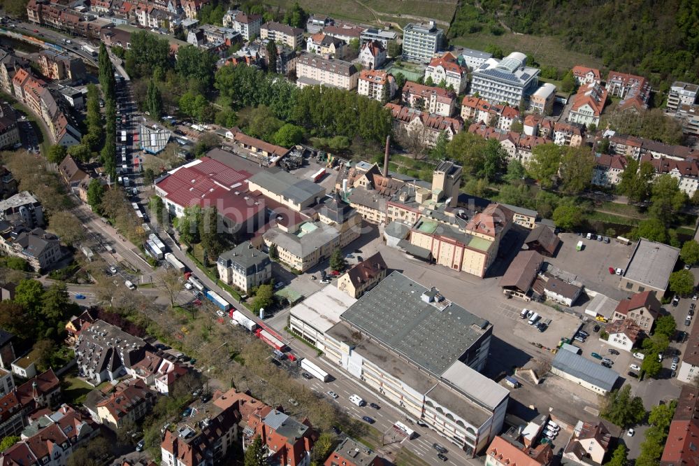 Luftbild Freiburg im Breisgau - Bierbrauerei- Werksgelände der Brauerei Ganter in Freiburg im Breisgau im Bundesland Baden-Württemberg