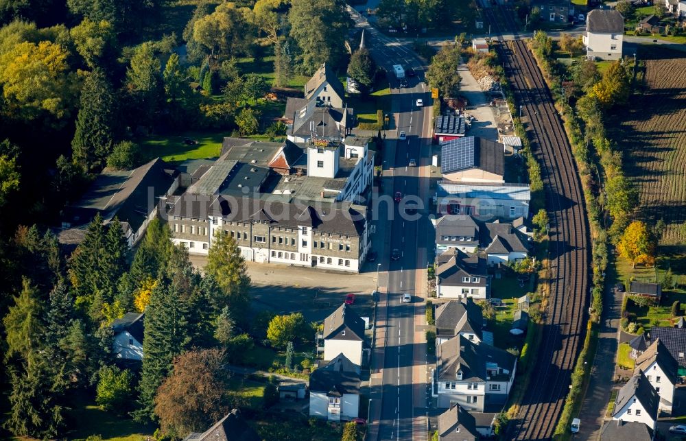 Luftbild Bestwig - Bierbrauerei- Werksgelände der Firma H.&.F. Schneider in Bestwig im Bundesland Nordrhein-Westfalen