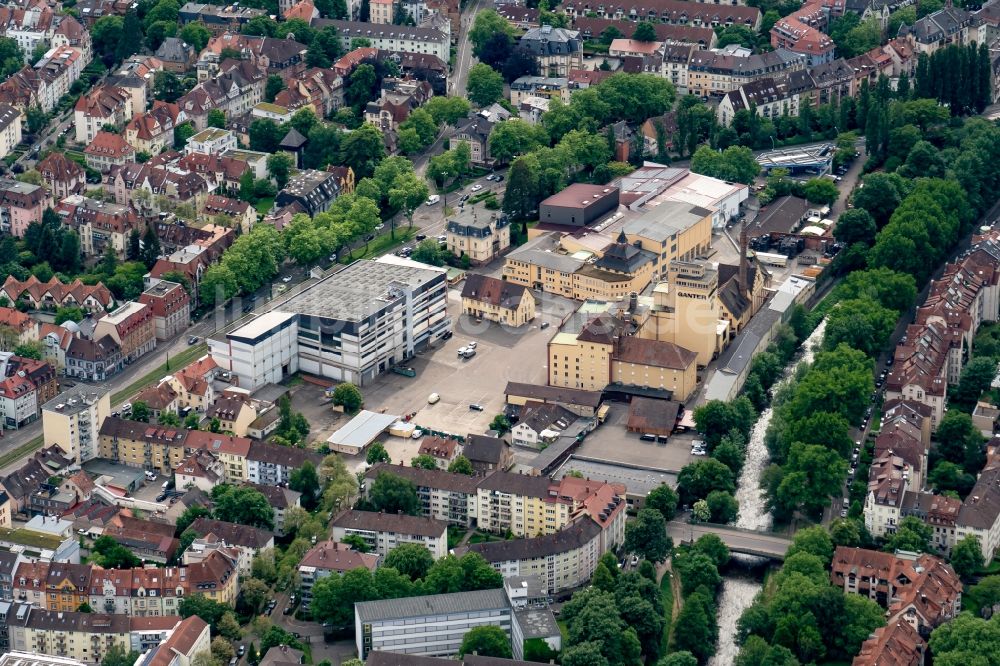 Luftbild Freiburg im Breisgau - Bierbrauerei- Werksgelände der Ganter in Freiburg im Breisgau im Bundesland Baden-Württemberg, Deutschland