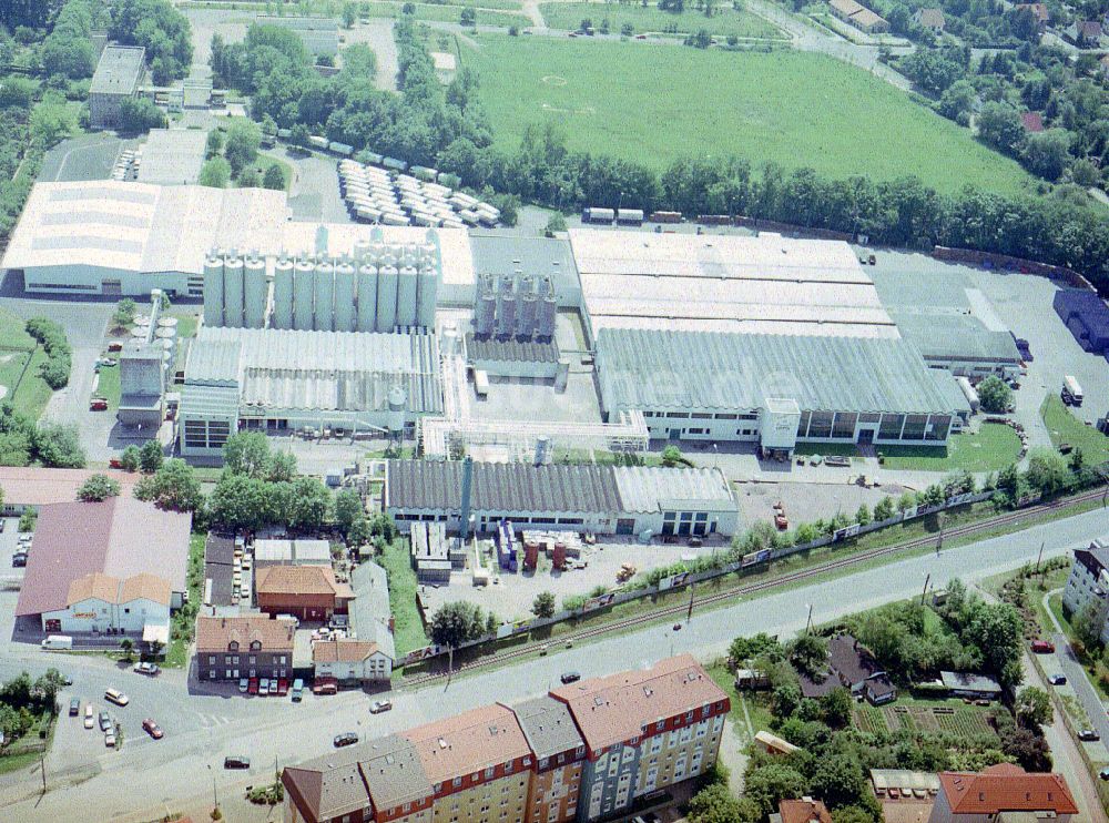 Luftaufnahme Gotha - Bierbrauerei- Werksgelände der Paulaner Brauerei in Gotha im Bundesland Thüringen, Deutschland