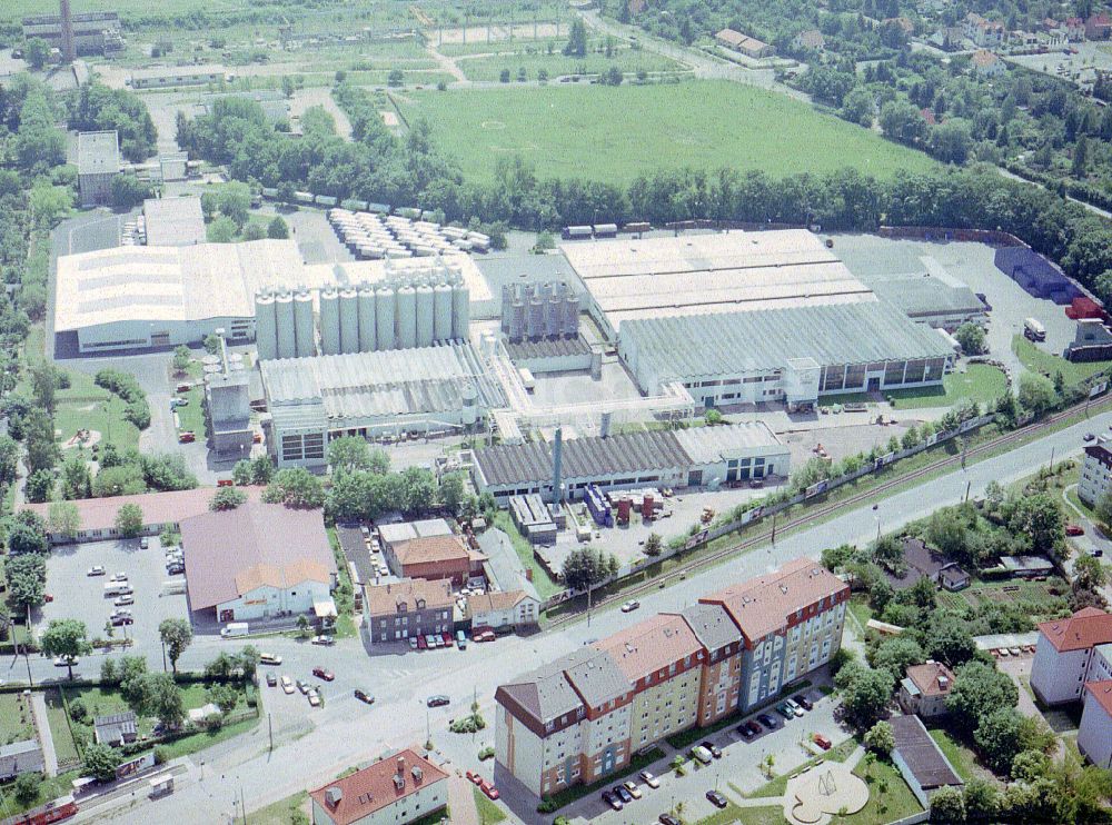 Gotha aus der Vogelperspektive: Bierbrauerei- Werksgelände der Paulaner Brauerei in Gotha im Bundesland Thüringen, Deutschland