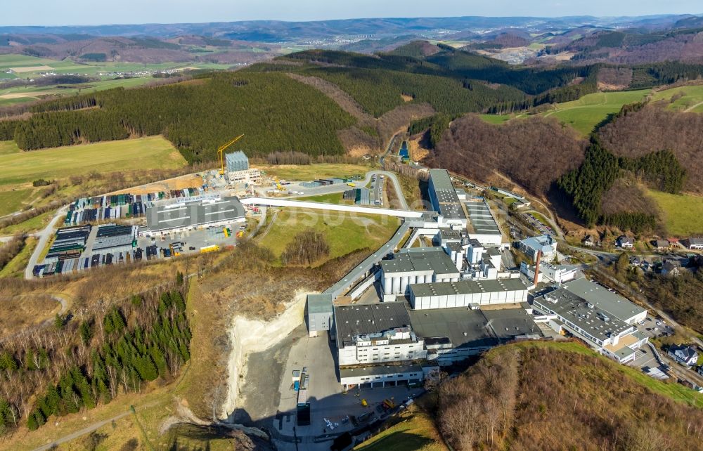 Luftbild Grevenstein - Bierbrauerei- Werksgelände der Veltinsbrauerei in Grevenstein im Bundesland Nordrhein-Westfalen