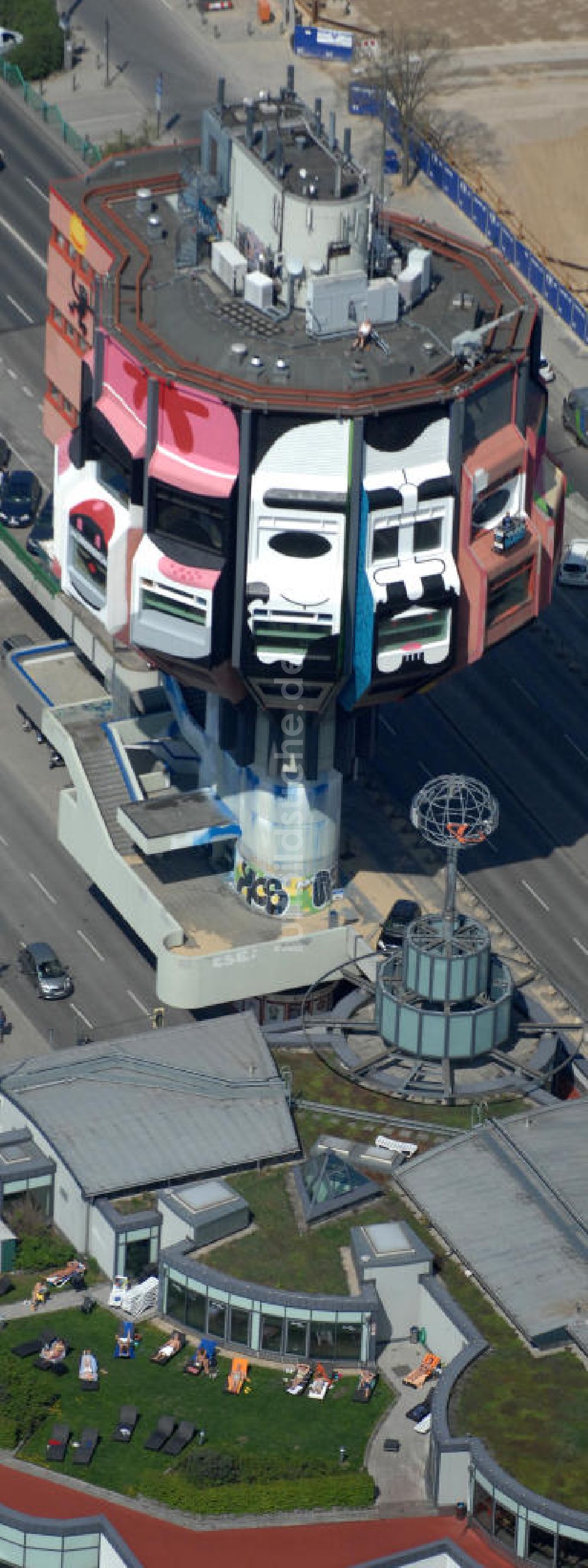 Luftbild Berlin - Bierpinsel in Berlin-Steglitz