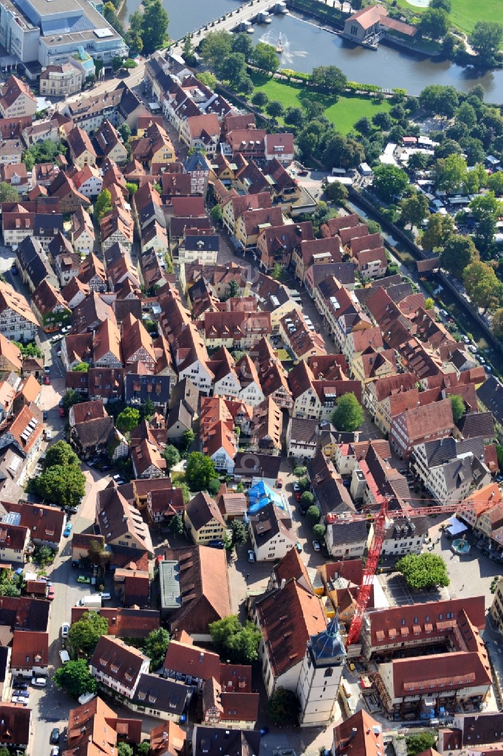 Luftaufnahme Bietigheim-Bissingen - Bietigheim-Bissingen im Bundesland Baden-Württemberg