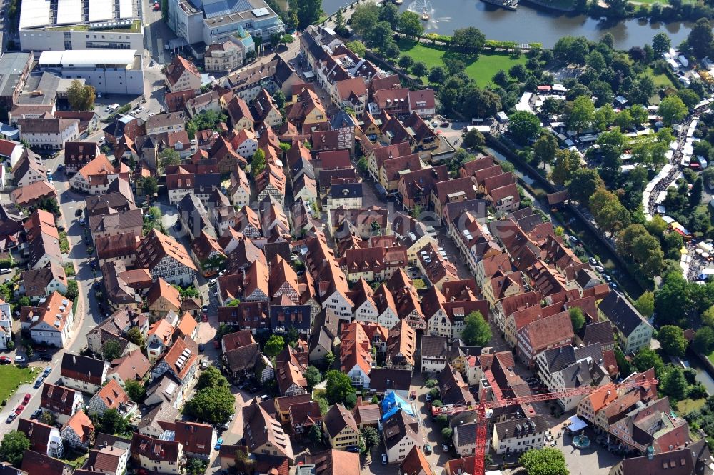 Bietigheim-Bissingen von oben - Bietigheim-Bissingen im Bundesland Baden-Württemberg