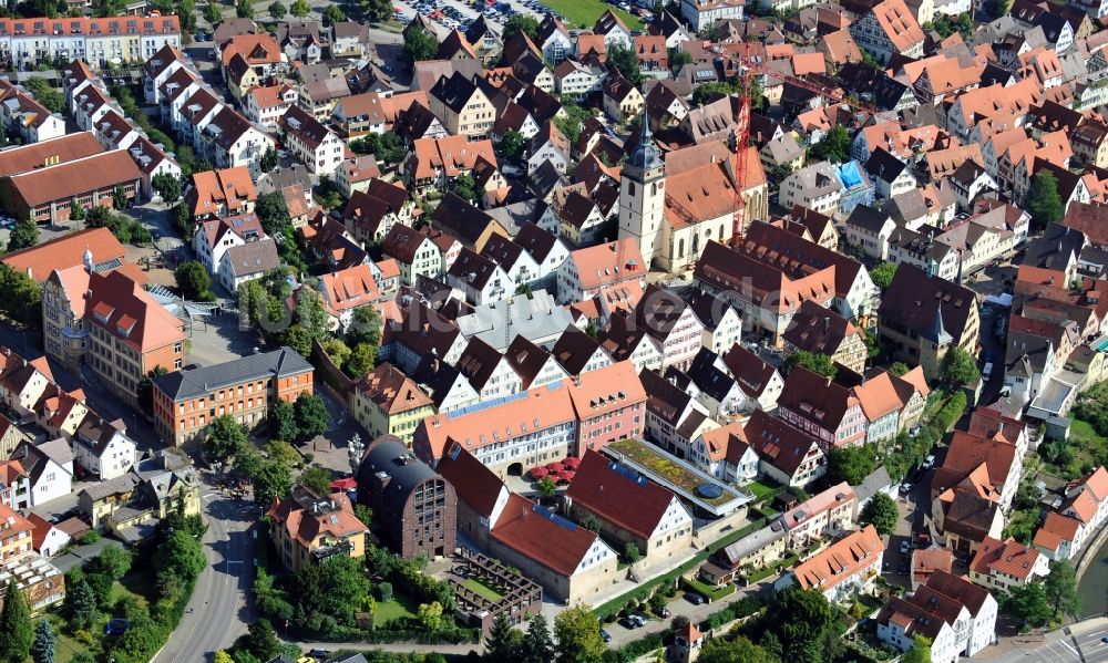 Luftaufnahme Bietigheim-Bissingen - Bietigheim-Bissingen im Bundesland Baden-Württemberg