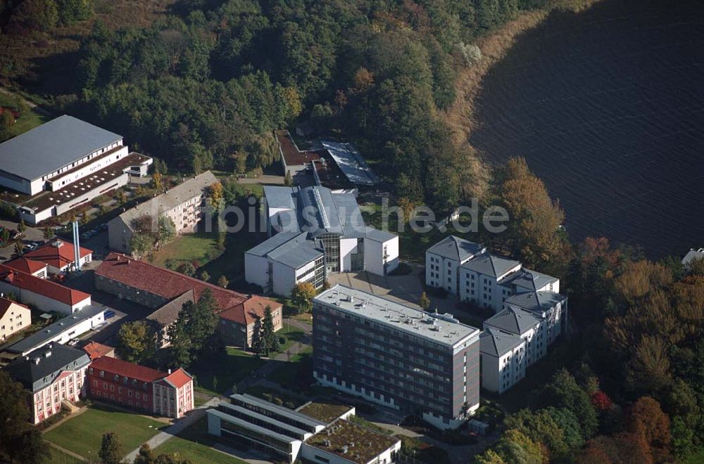 Plessow aus der Vogelperspektive: Bildungszentrum am Plessower See