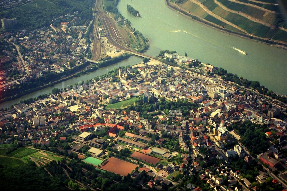 Luftbild Bingen am Rhein - Bingen am Ufer des Rhein im Bundesland Rheinland-Pfalz