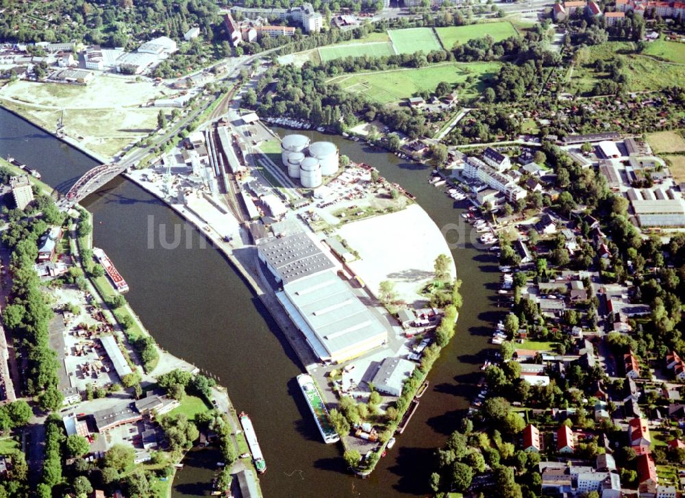 Luftbild Berlin - Binnenhafen Südhafen in Berlin, Deutschland