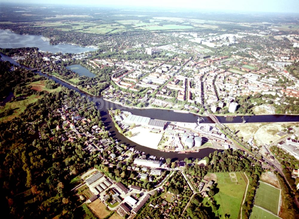 Luftaufnahme Berlin - Binnenhafen Südhafen in Berlin, Deutschland