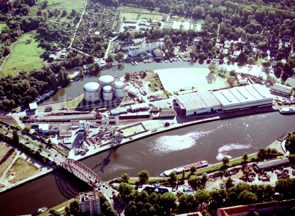 Berlin aus der Vogelperspektive: Binnenhafen Südhafen in Berlin, Deutschland