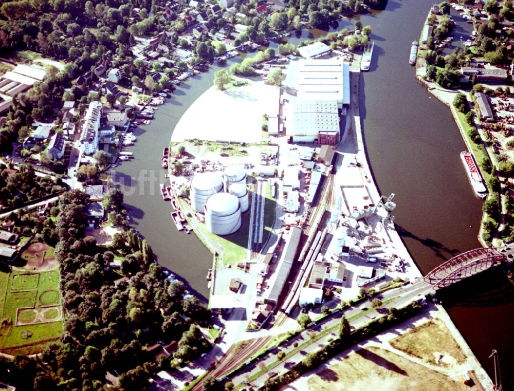 Luftaufnahme Berlin - Binnenhafen Südhafen in Berlin, Deutschland