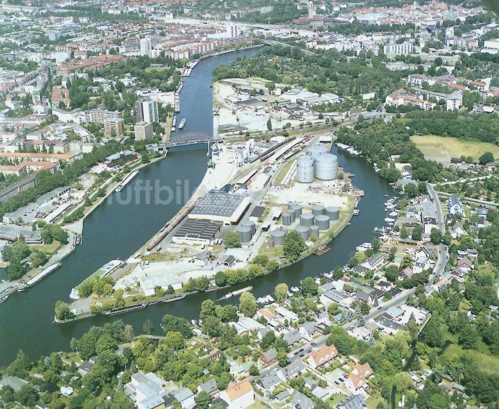 Berlin von oben - Binnenhafen Südhafen in Berlin, Deutschland