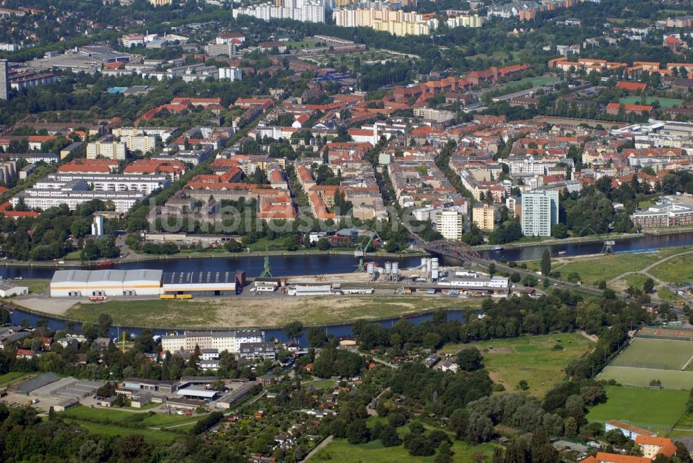 Berlin aus der Vogelperspektive: Binnenhafen Südhafen in Berlin, Deutschland