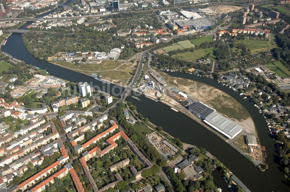 Luftbild Berlin - Binnenhafen Südhafen in Berlin, Deutschland