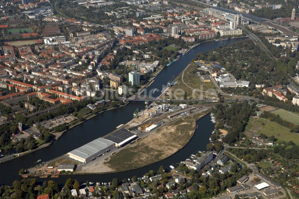 Berlin aus der Vogelperspektive: Binnenhafen Südhafen in Berlin, Deutschland