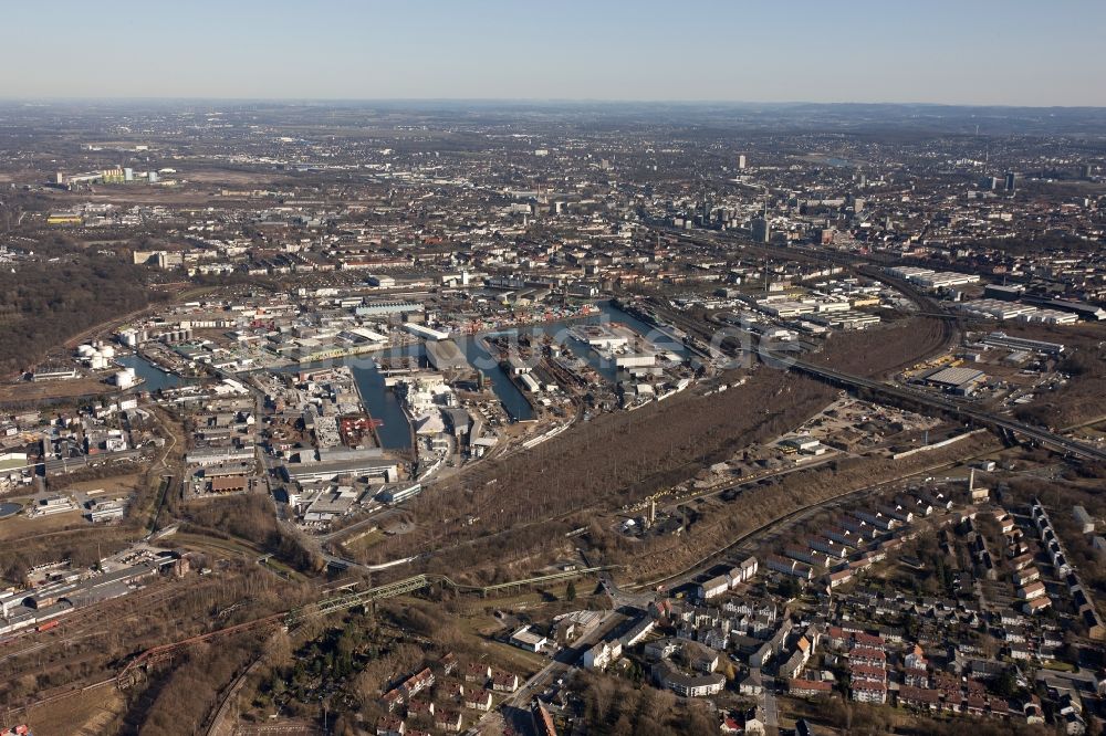 Luftbild Dortmund - Binnenschiffahrtszentrum Dortmunder Hafen in Dortmund im Bundesland Nordrhein-Westfalen