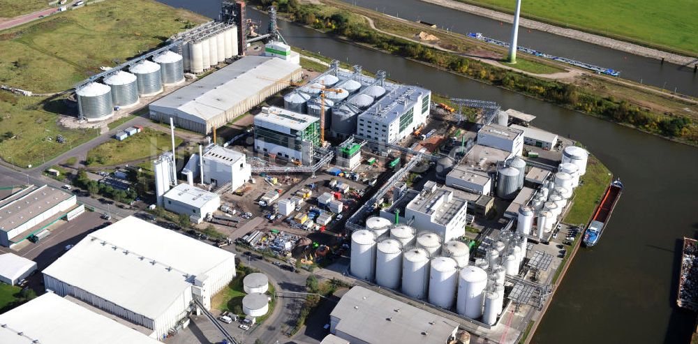 Luftbild Magdeburg - Bio-Ölwerk am Hansehafen Magdeburg