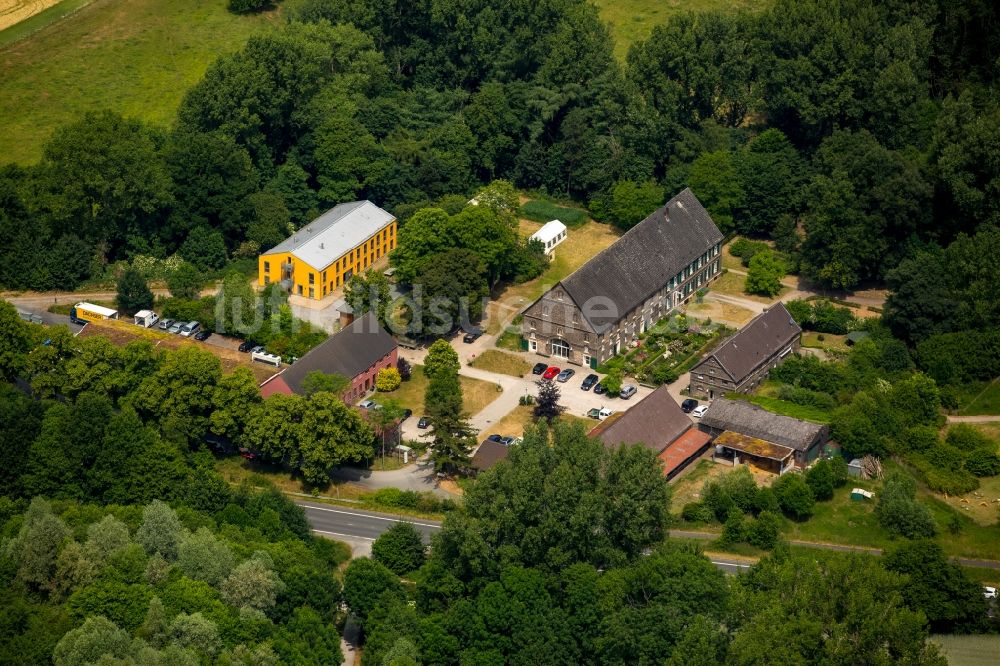 Luftaufnahme Bergkamen - Biologische Station im Norden von Bergkamen im Bundesland Nordrhein-Westfalen