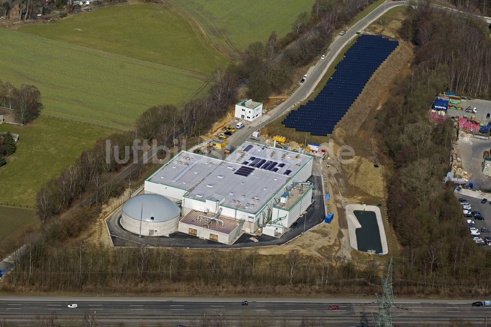 Luftbild Witten - Biomasse- Kraftwerk an der Bundesautobahn BAB A44 in Witten- Annen im Bundesland Nordrhein-Westfalen NRW