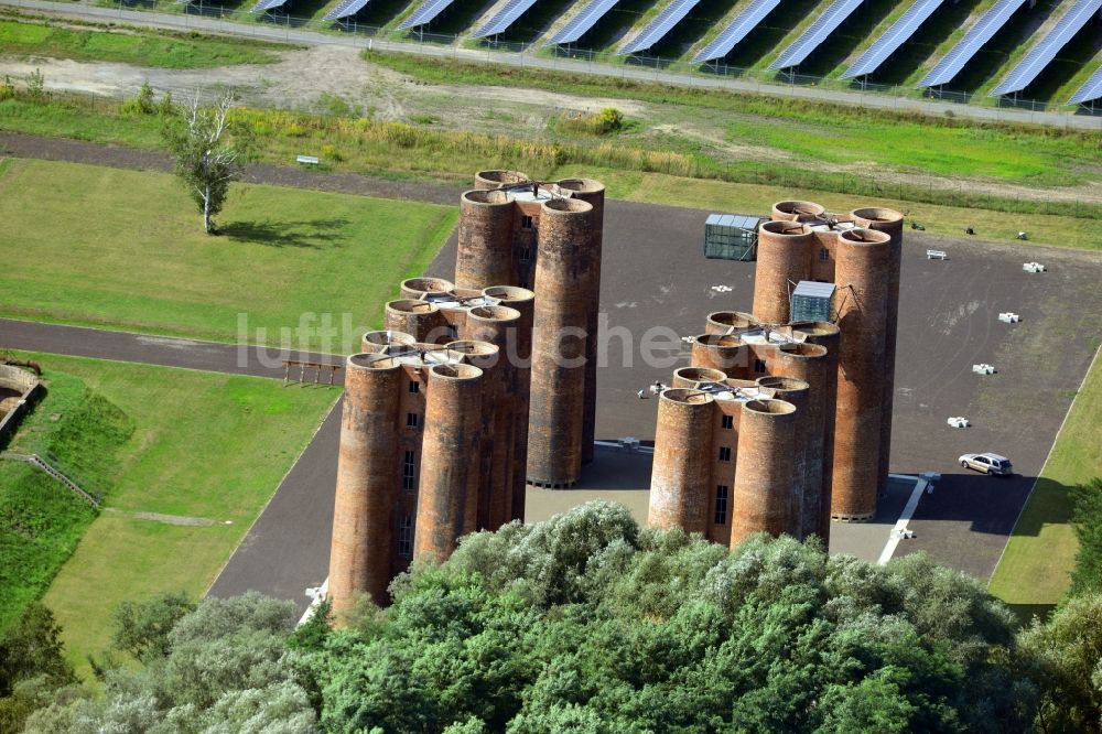 Luftbild Lauchhammer - Biotürme in Lauchhammer in Brandenburg