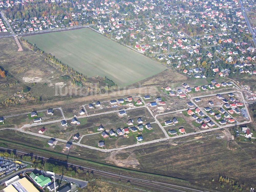 Birkenstein / Hoppegarten - BRB von oben - Birkenstein Einfamilienhausneubau