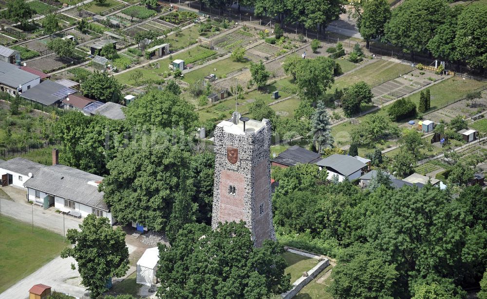 Luftaufnahme Burg - Bismarck-Turm Burg