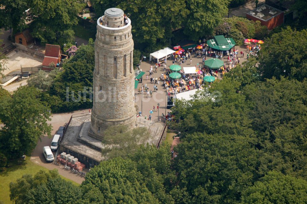 Luftaufnahme Bochum - Bismarckturm Bochum