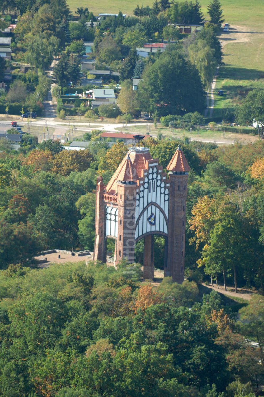 Rathenow aus der Vogelperspektive: Bismarckturm in Rathenow