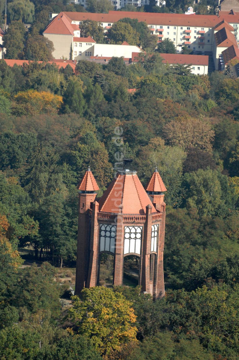 Luftbild Rathenow - Bismarckturm in Rathenow