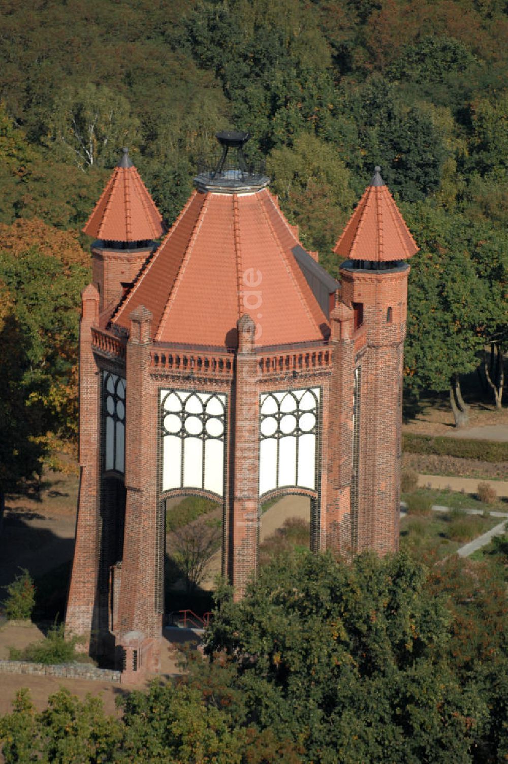 Luftbild Rathenow - Bismarckturm in Rathenow