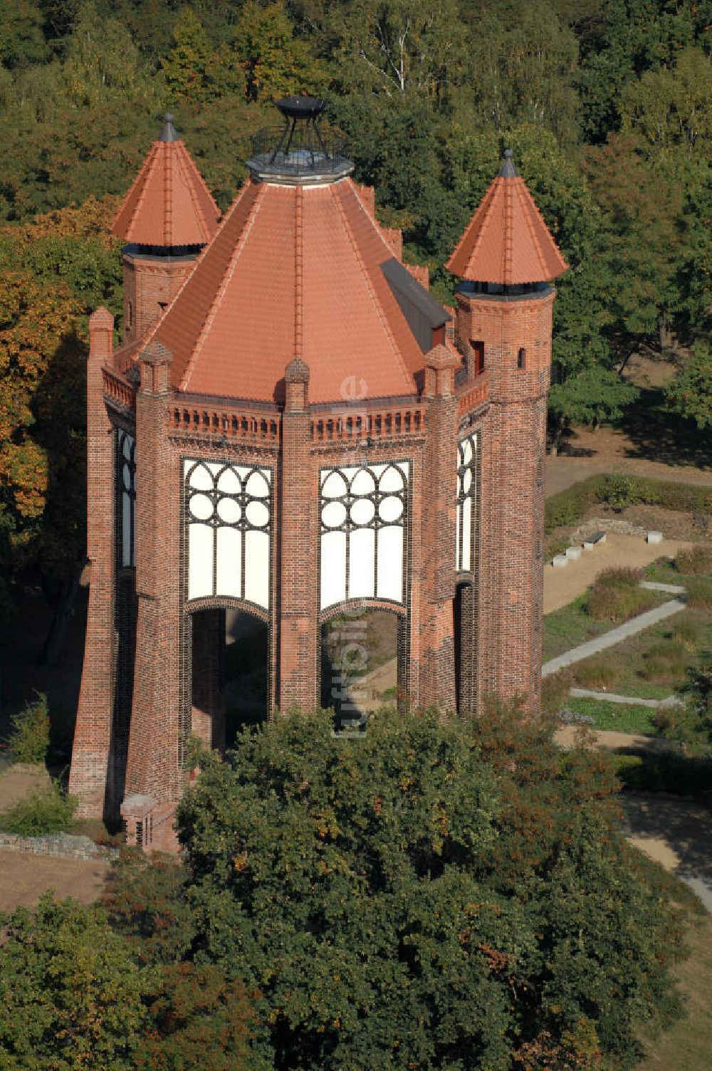 Luftaufnahme Rathenow - Bismarckturm in Rathenow