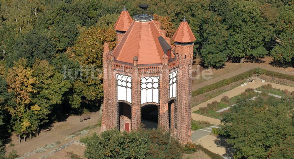 Rathenow aus der Vogelperspektive: Bismarckturm in Rathenow