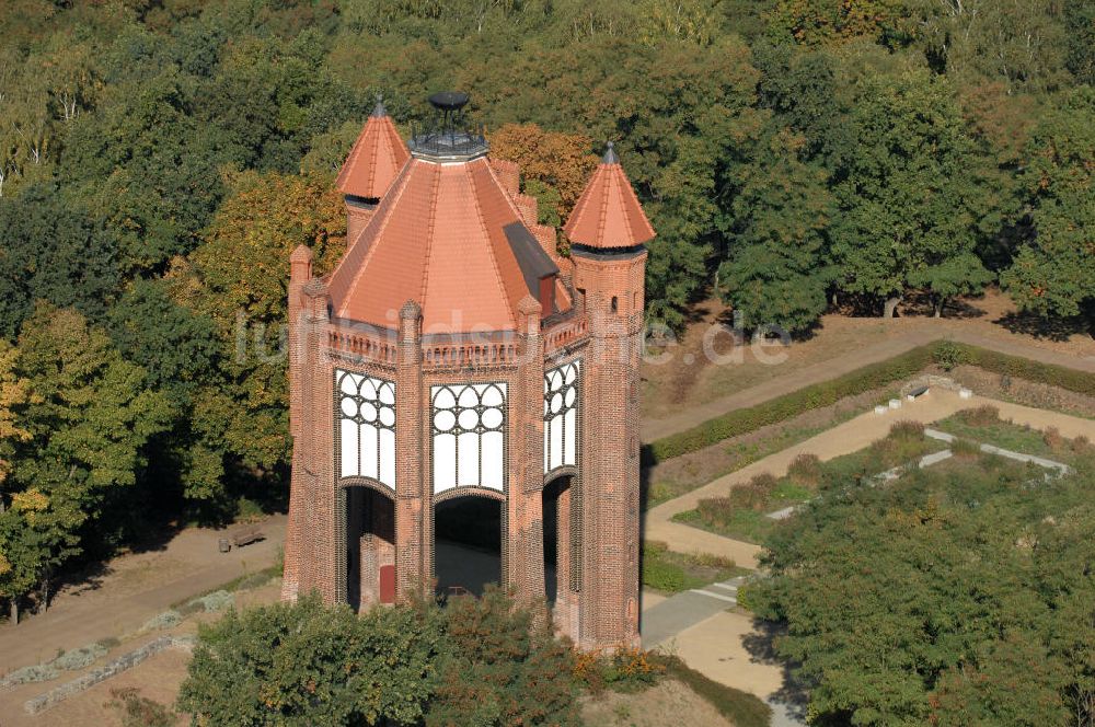 Luftbild Rathenow - Bismarckturm in Rathenow