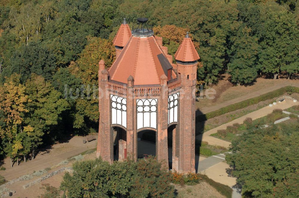 Luftaufnahme Rathenow - Bismarckturm in Rathenow