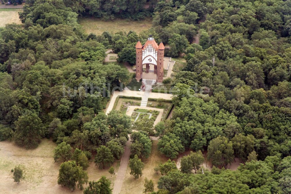 Rathenow von oben - Bismarckturm Rathenow