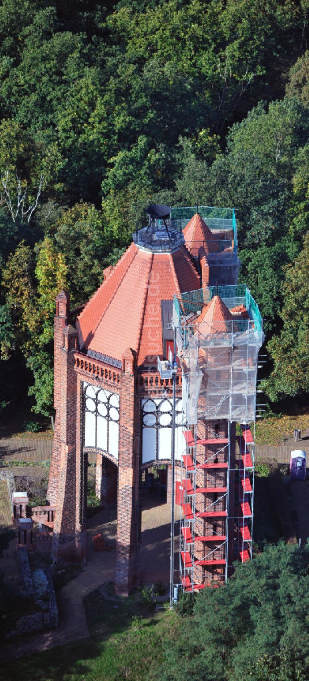 Rathenow aus der Vogelperspektive: Bismarckturm in Rathenow