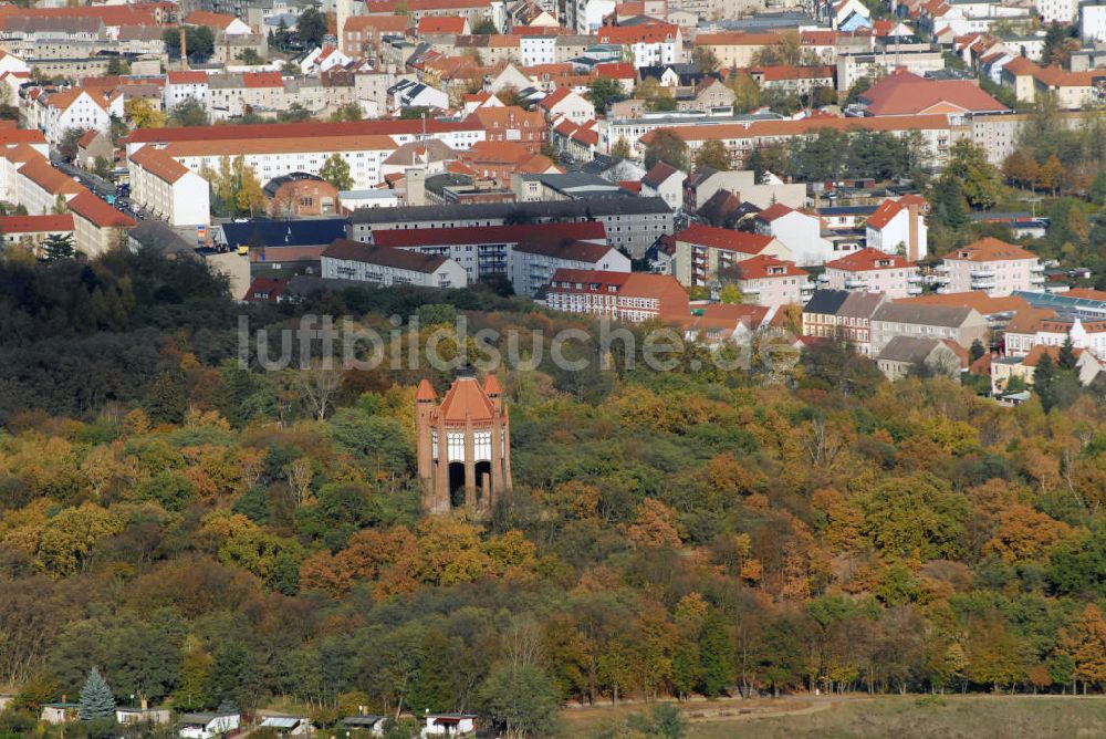 Luftbild Rathenow - Bismarckturm in Rathenow