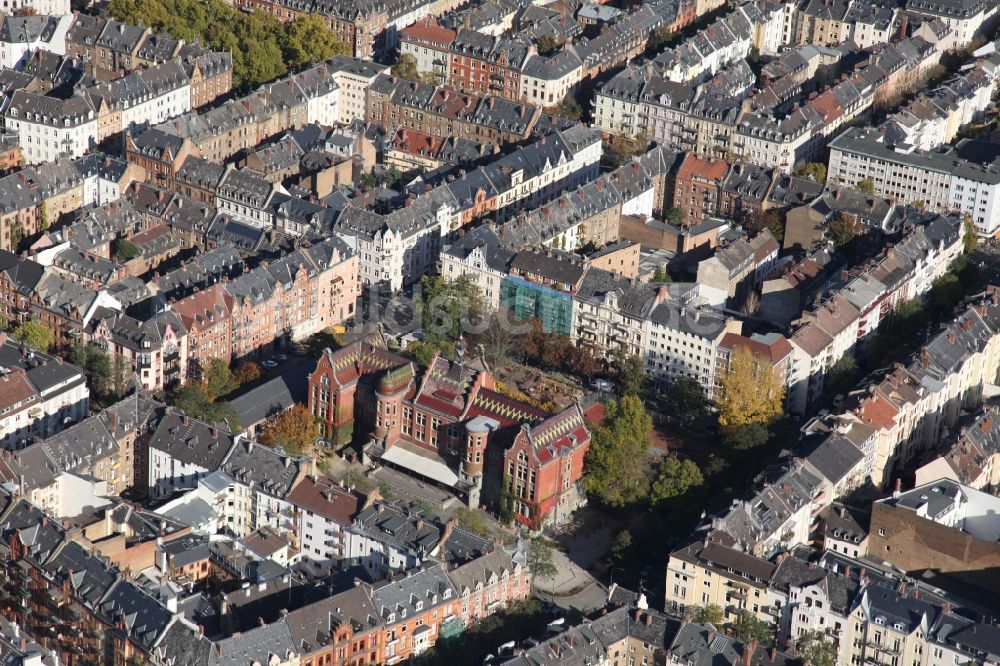 Luftbild Wiesbaden - Blücherschule in Wiesbaden im Bundesland Hessen