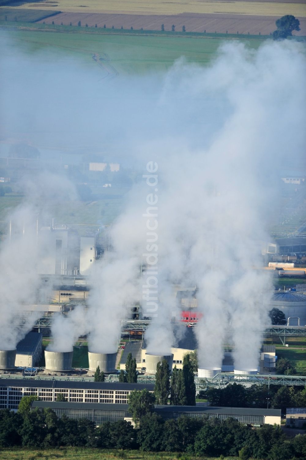 Luftbild Wittenberg-Piesteritz - Blick auf den Agro-Chemie Park Priesteritz im Bundesland Sachsen-Anhalt