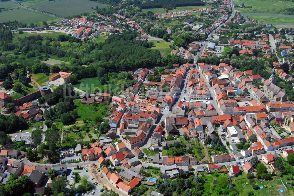 Luftbild Belzig - Blick auf die Altstadt von Belzig