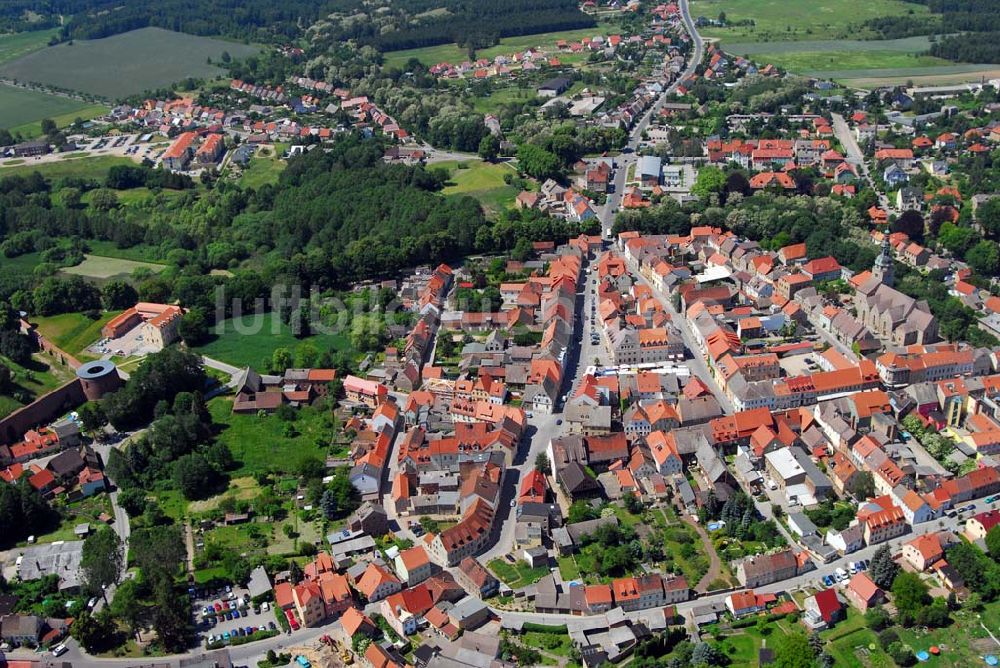 Belzig von oben - Blick auf die Altstadt von Belzig