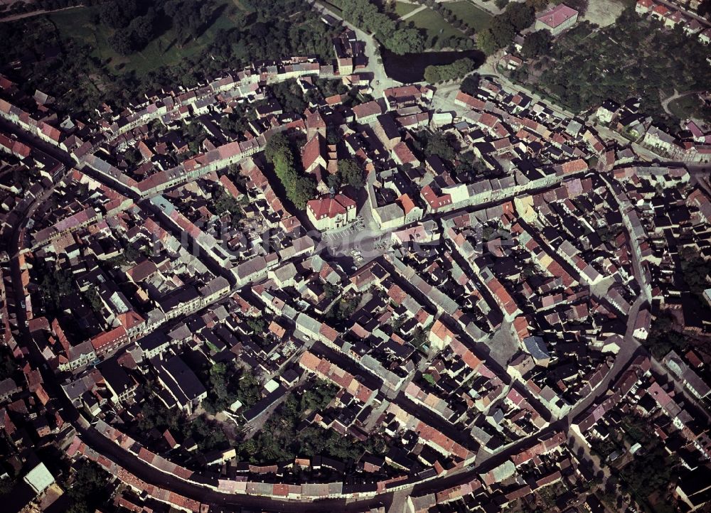 Luftbild Teterow - Blick auf die Altstadt von Teterow im Bundesland Mecklenburg-Vorpommern