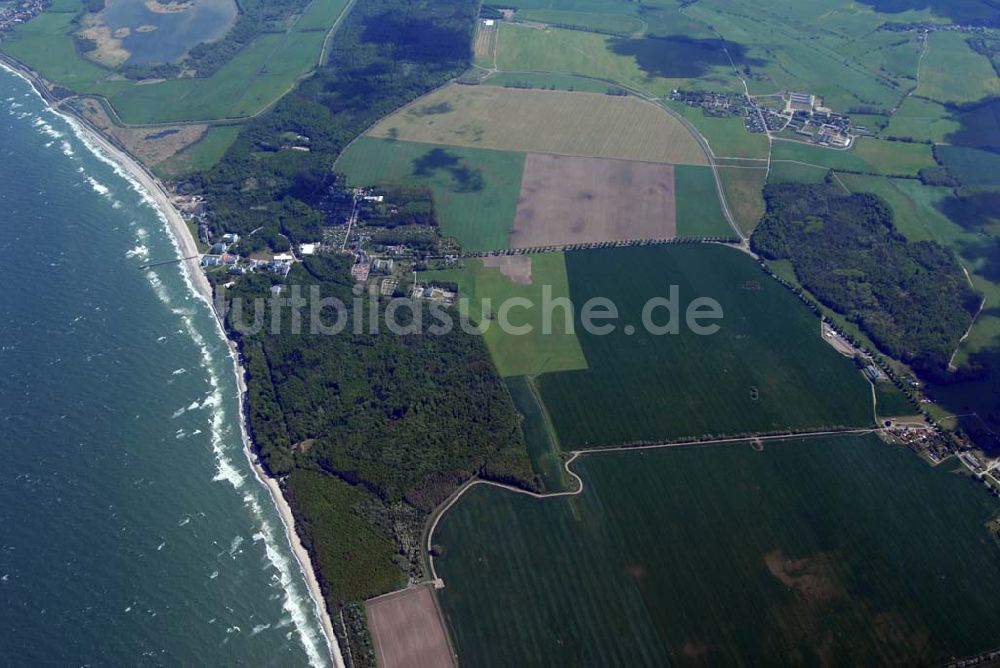 Heiligendamm von oben - Blick auf das Areal des Sperrgürtels Heiligendamm zum G8 Gipfeltreffen aus 2500 Meter Höhe